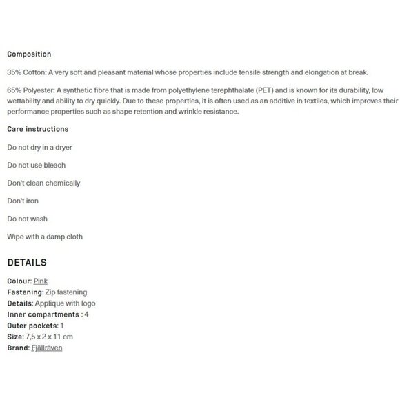 Fjallraven Kanken Card Wallet NWT Peach Pink Zipper - Picture 4 of 7